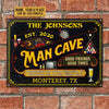 Maxcorners Personalized Man Cave If Some Thing Here Offends All Printed 3D Classic Metal Sign