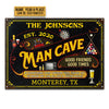 Maxcorners Personalized Man Cave If Some Thing Here Offends All Printed 3D Classic Metal Sign