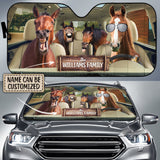Maxcorners Personalized Driving HORSES All Over Printed 3D Sun Shade
