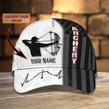 Maxcorners Archery US Flag Personalized Name Cap