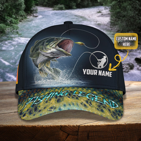 Maxcorners Personalized Name Fishing Legend Classic Cap