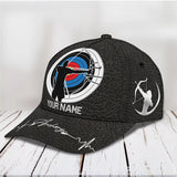 Maxcorners Archery Black Leather Personalized Name Cap