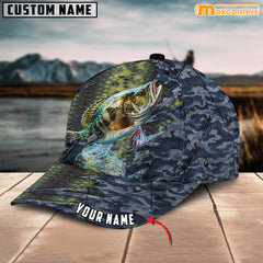 Maxcorners Personalized Steel Bass Fishing Cap