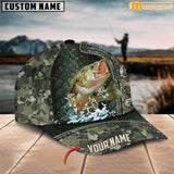 Maxcorners Personalized Zip Up Bass Fishing Cap All Over Printed Color11