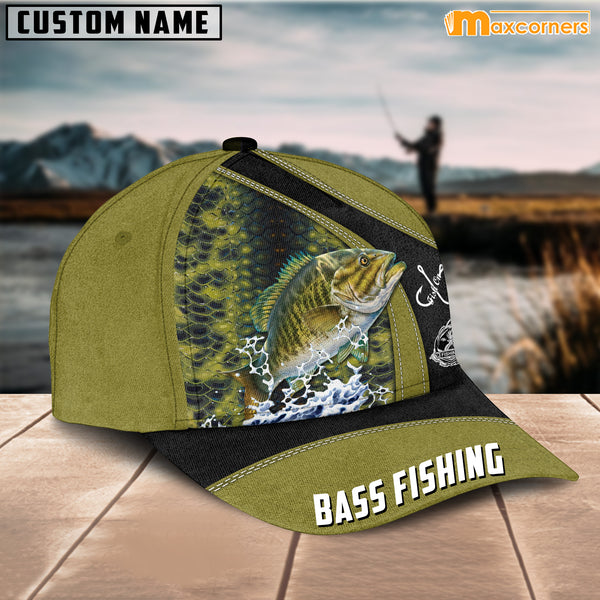 Maxcorners Personalized Bass Fishing Cap