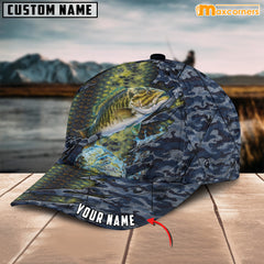 Maxcorners Personalized Steel Bass Fishing Cap