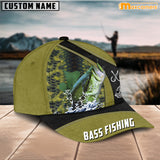 Maxcorners Personalized Take A Bite Preying Bass Fishing Cap