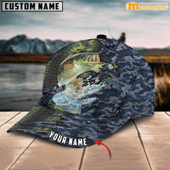 Maxcorners Personalized Steel Bass Fishing Cap