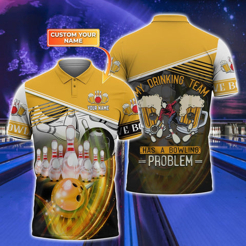 Maxcorners Bowling Players Personalized Name 3D Shirt