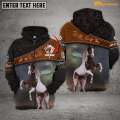 Maxcorners Personalized Horse Looking At The Ground All Over Printed Shirt