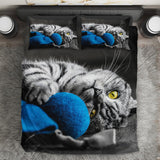 Maxcorners Cat Bedding Blue - Blanket