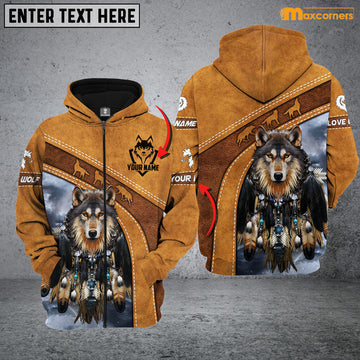 Maxcorners Personalized Native Wolf