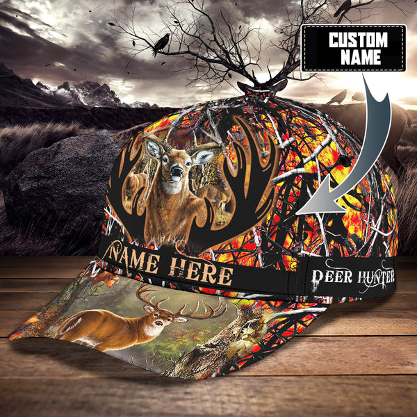 Maxcorners Personalized Deer Hunter Camo Classic Cap hm41