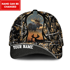Maxcorners Moose Hunting Multicolor Personalized Cap