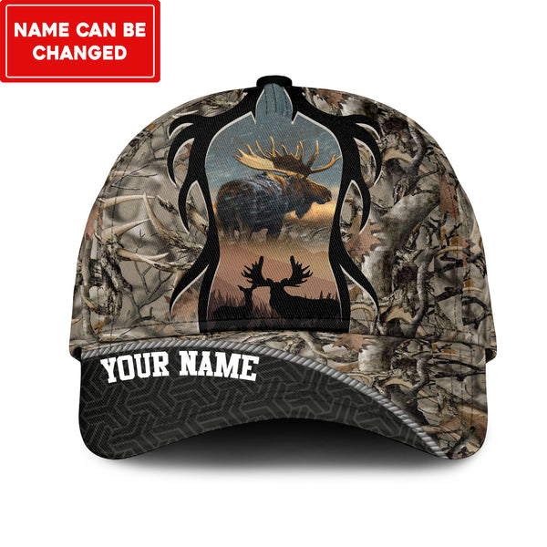 Maxcorners Moose Hunting Multicolor Personalized Cap