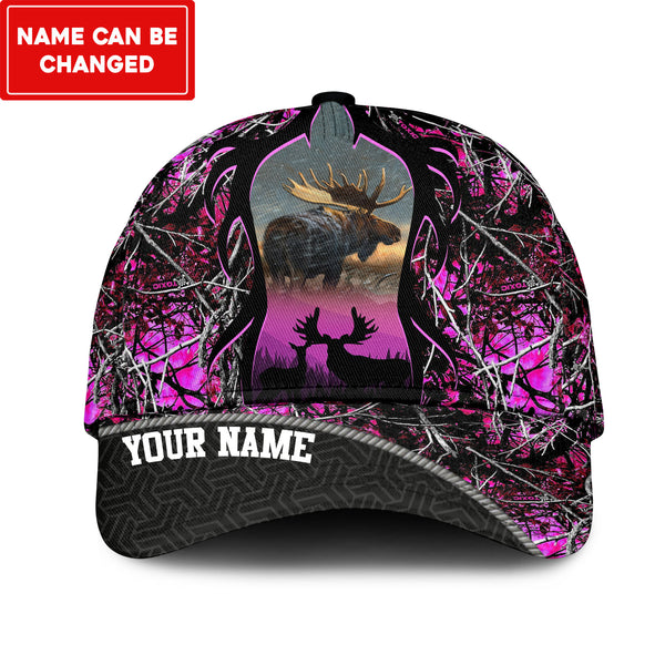 Maxcorners Moose Hunting Multicolor Personalized Cap