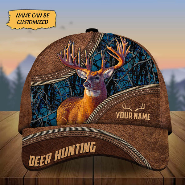 Maxcorners Custom Name Montana Deer Hunting Premium 3D Printed Cap