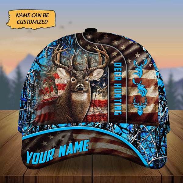 Maxcorners Custom Name Daniel Deer Hunting Premium 3D Printed Cap