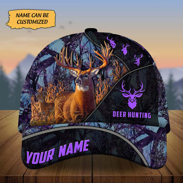 Maxcorners Custom Name Thiego Deer Hunting Premium 3D Printed Cap