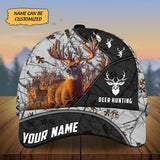 Maxcorners Custom Name Thiego Deer Hunting Premium 3D Printed Cap