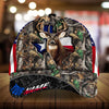 Max Corners Texas Flag Deer Hunting Camo Pattern 3D Multicolor Personalized Cap