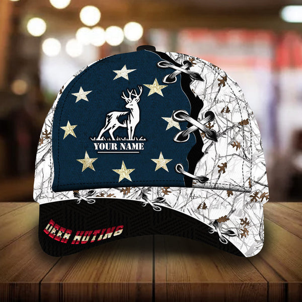 Max Corners The Best Deer Hunting Star Camo Pattern 3D Multicolor Personalized Cap