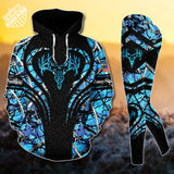 Max Corner Deer Hunting Skull Pattern Personalized 3D Style 5 Combo Hoodie & Legging Set