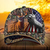 Maxcorners Premium Florapunk Flag Pull Deer Hunting Personalized Hats 3D