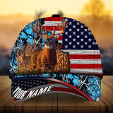 Max Corners Premium Florapunk Cracked Deer Hunting Camo Pattern 3D Multicolor Personalized Cap