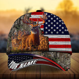 Max Corners Premium Florapunk Cracked Deer Hunting Camo Pattern 3D Multicolor Personalized Cap