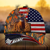 Max Corners Premium Florapunk Cracked Deer Hunting Camo Pattern 3D Multicolor Personalized Cap