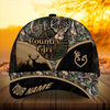 Maxcorners Premium Florapunk Country Girl Deer Hunting Trucker Personalized Hats 3D