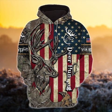 Maxcorners Premium Florapunk S20 Deer Hunting Hoodies 3D