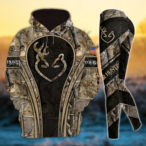 Max Corner Cool Deer Hunting Hunter Country Girl Personalized 3D Style 3 Combo Hoodie & Legging Set