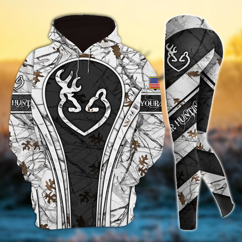 Max Corner Cool Deer Hunting Hunter Country Girl Personalized 3D Style 2 Combo Hoodie & Legging Set