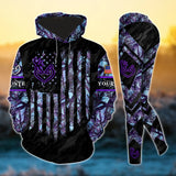 Max Corner Premium Deer Hunting US Flag Pattern Personalized Style 6 Combo Hoodie & Legging Set