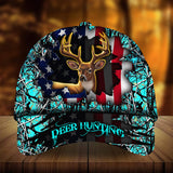 Maxcorners Eternity Cracked Flag Deer Hunting Hat 3D