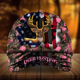 Maxcorners Eternity Cracked Flag Deer Hunting Hat 3D