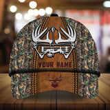 Max Corners Unique Leather Bow Pattern Deer Hunting 3D Multicolor Personalized Cap