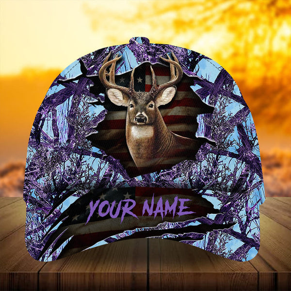 Max Corners Premium Best Gash American Hunter Creepy Pattern 3D Multicolor Personalized Cap