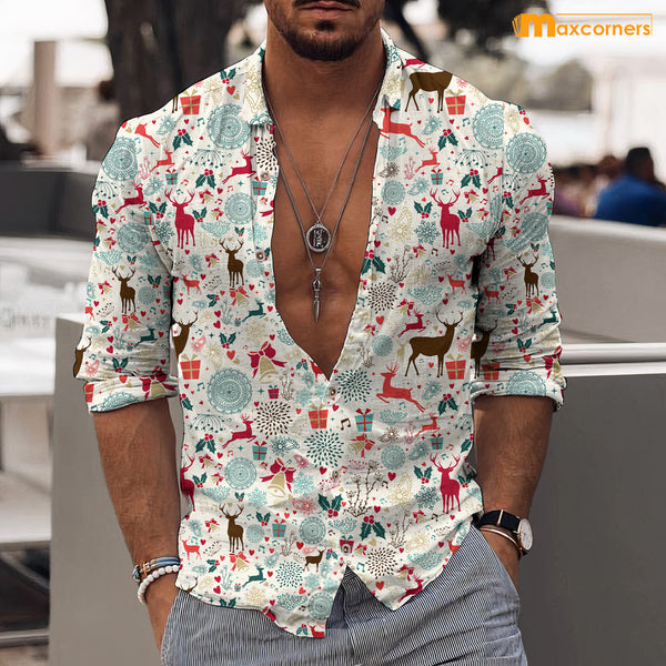 Maxcorners Awesome Deer Casual Shirt PT02