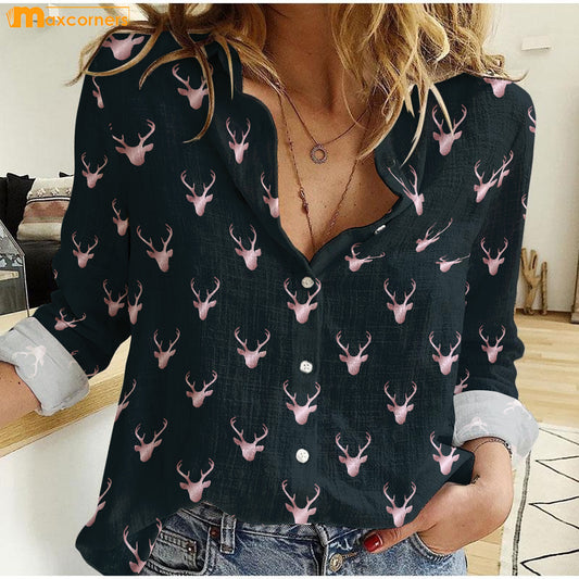 Maxcorners Awesome Deer Casual Shirt PT06