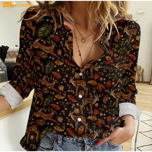 Maxcorners Awesome Deer Casual Shirt PT03