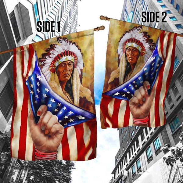 Maxcorners Native American Ancestor Flag