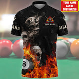 Maxcorners Billiard Personalized Name Polo Shirts