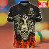 Maxcorners 3D All Over Print Skull Billiard Personalized Shirt