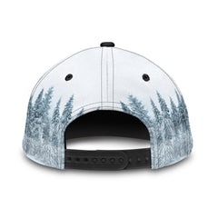 Maxcorners Personalized Name White Deer Hunting Classic Cap HM27