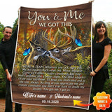 Maxcorners Personalized You And Me We Got This Deer Fleece - Blanket