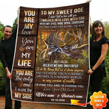 Maxcorners Personalized You My Love You Are My Life Doe Fleece - Blanket