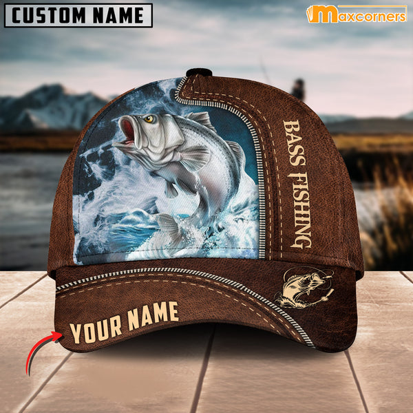 Maxcorners Personalized Name Bass Fishing Cap